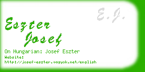 eszter josef business card